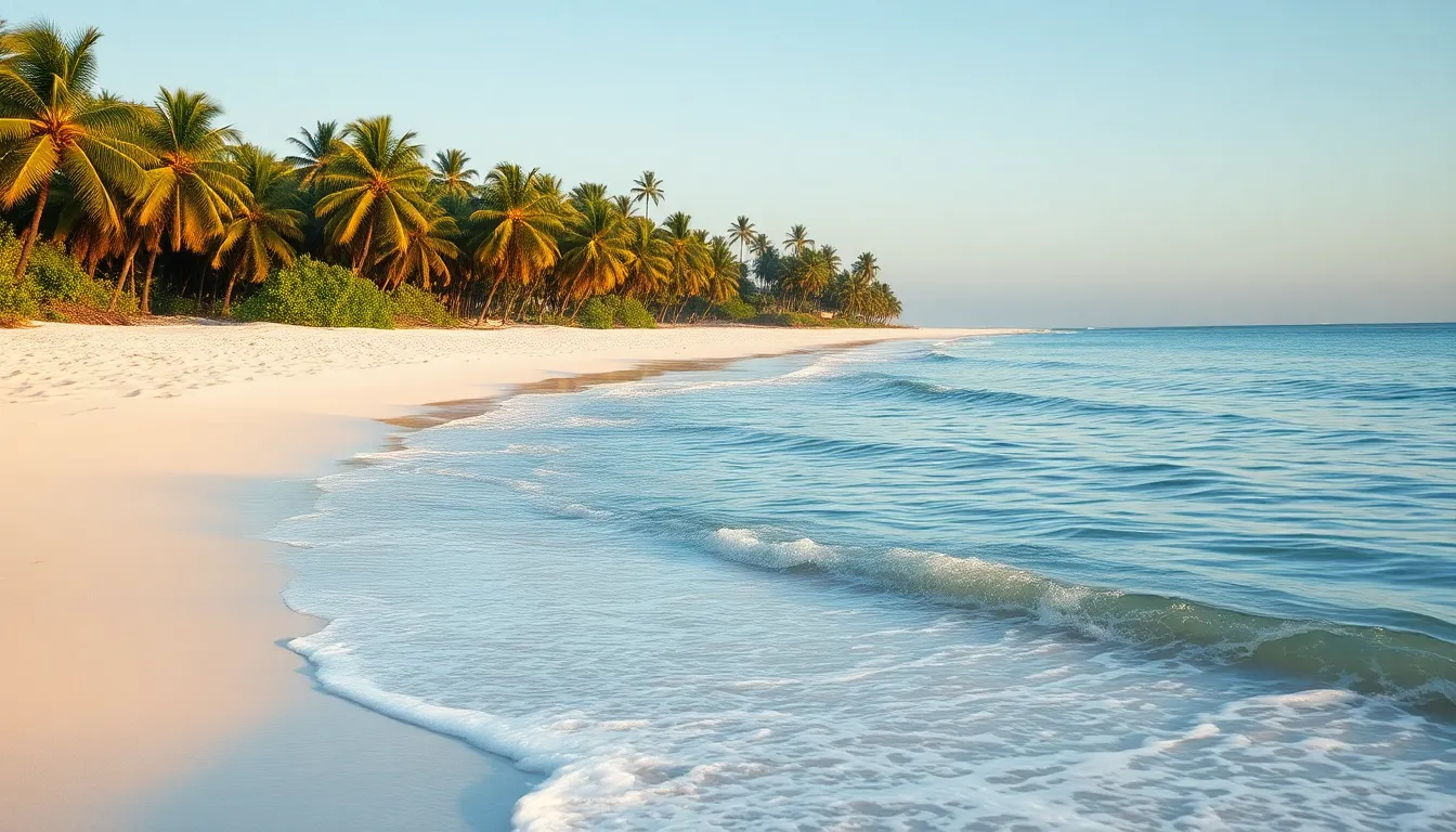 라부안 바조의 아름다운 해변 풍경