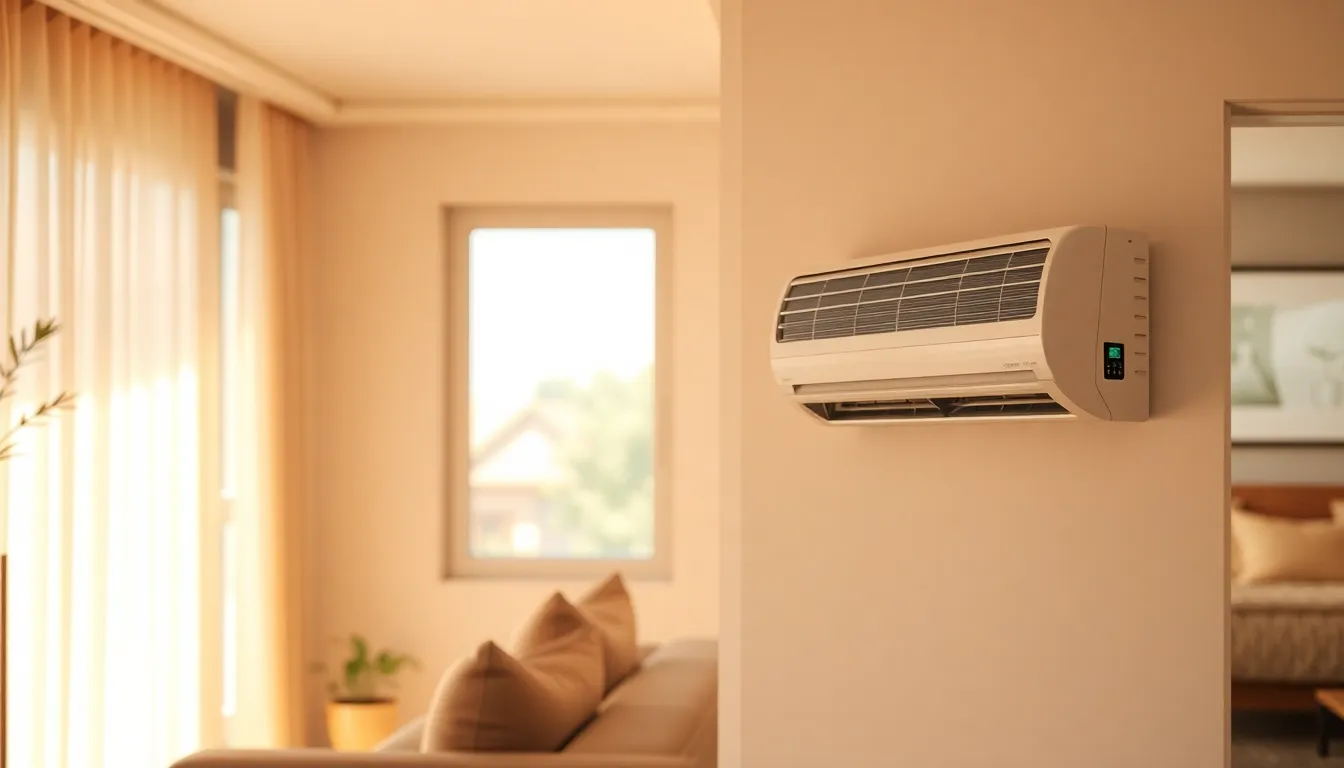 20평대 신혼부부 아파트에 설치된 에어컨 이미지