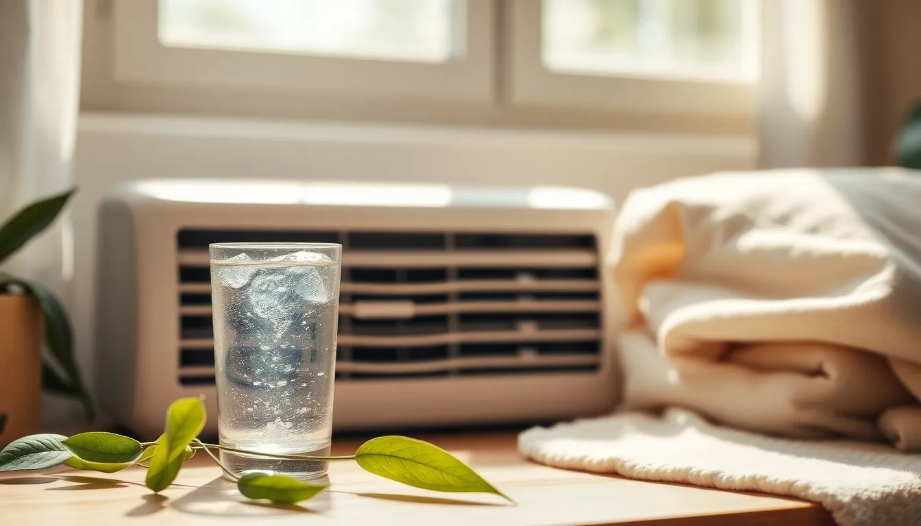 에어컨 리모컨과 스마트폰 앱으로 제어하는 모습