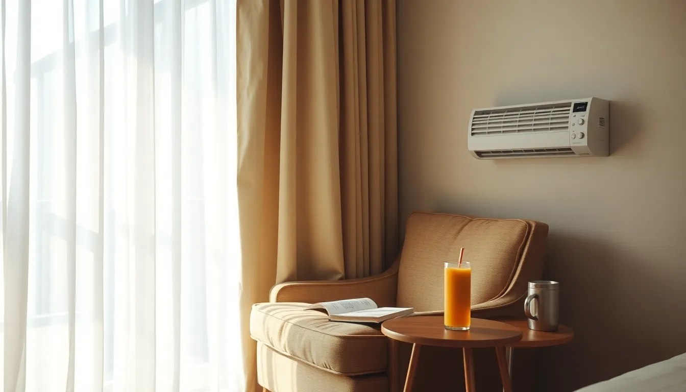 시원한 원룸에서 쉬고 있는 사람