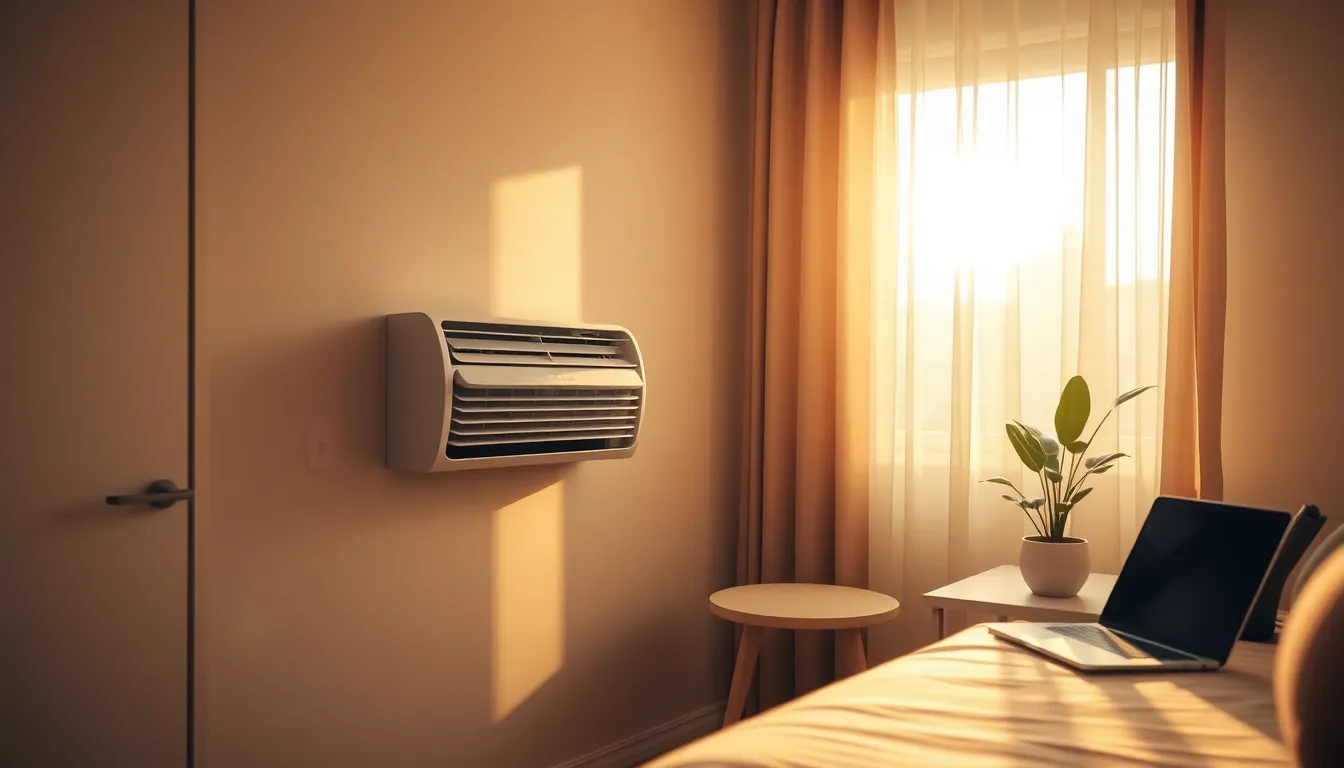 자취방에 어울리는 깔끔한 에어컨 인테리어