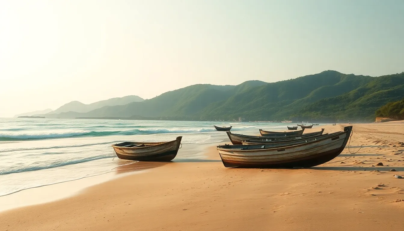 시원한 여름 휴가 풍경