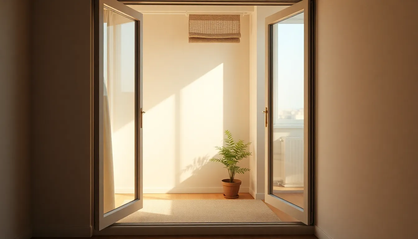 에어컨이 설치된 깔끔한 원룸 인테리어