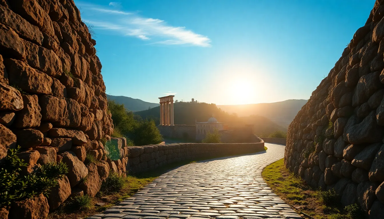 유럽 여행 필수 준비물을 담은 배낭과 여권, 지도 이미지