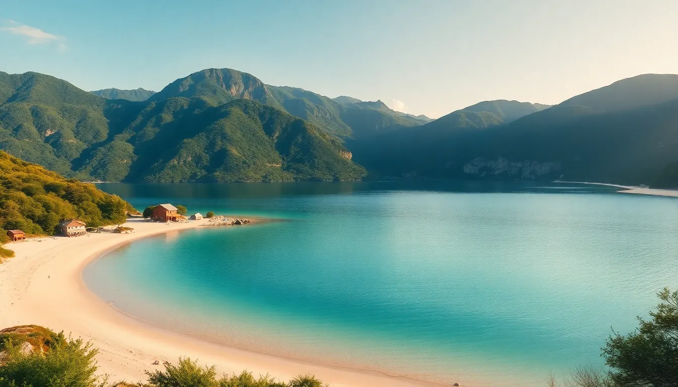 남해의 아름다운 해안 풍경